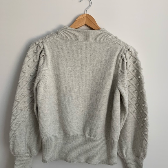 French Connection Puff Sleeve Cropped Sweater - Picture 3 of 3